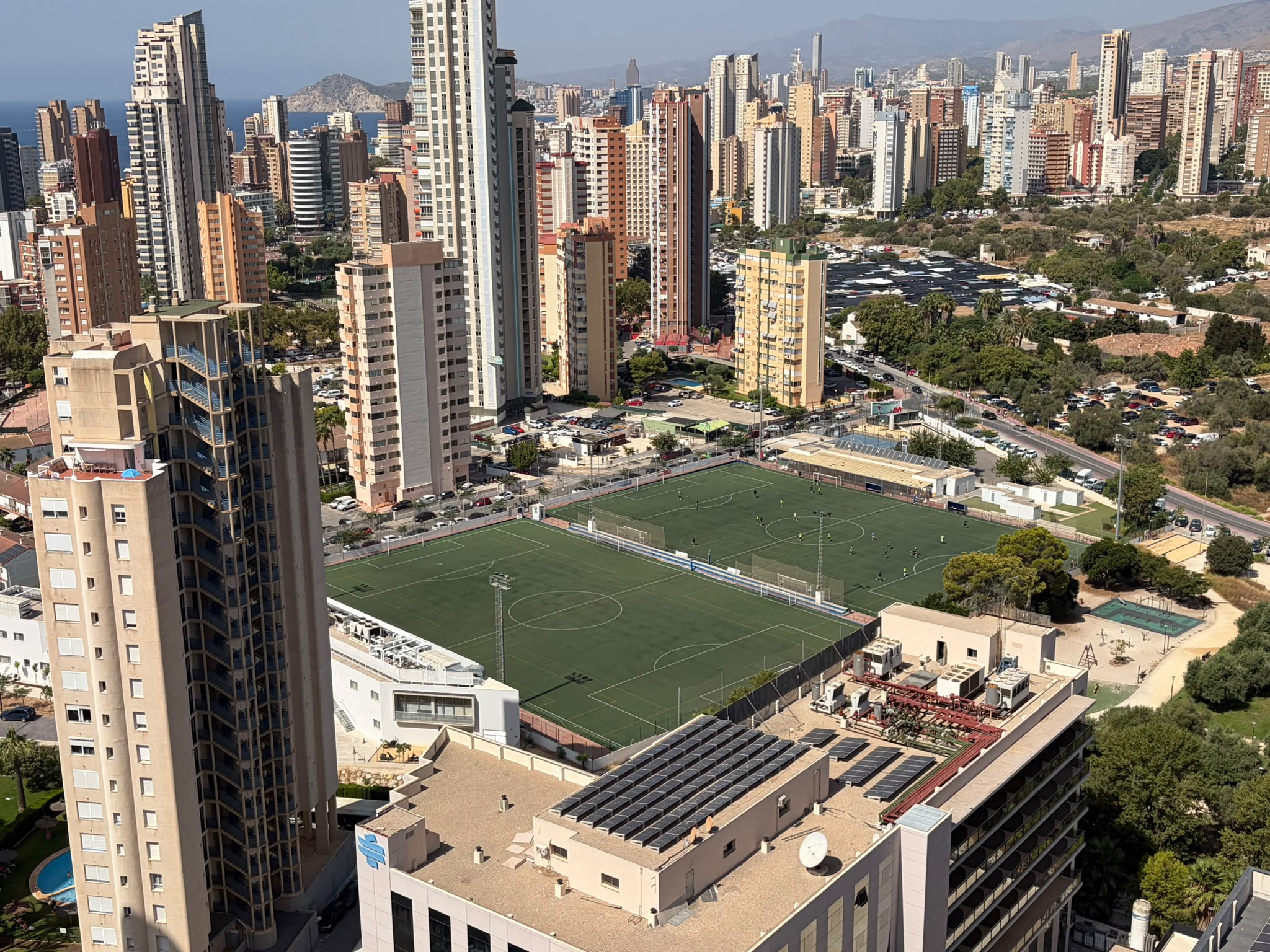 Aerial view of CF Benidorm stadium