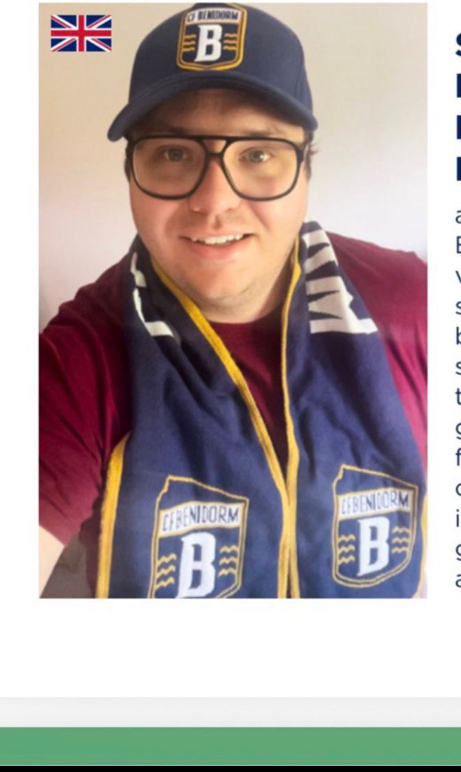 Scott, a CF Benidorm UK supporter from Doncaster, England